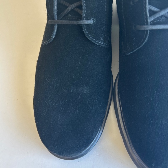 Munro Black Suede Genuine Leather Rubber Outsole Combat Boots size 6 - Picture 9 of 16